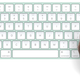 The Magic Keyboards bundled with the new iMac are color-matched to the computer, but the standalone versions are only available in a white and silver finish.